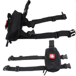 Tactical Drop Leg Platform Molle EDC Pouch Medical EMT Emergency First Aid Kit Bag IFAK Utility Tool Bag with Thigh MOLLE Rig