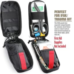 Tactical Drop Leg Platform Molle EDC Pouch Medical EMT Emergency First Aid Kit Bag IFAK Utility Tool Bag with Thigh MOLLE Rig
