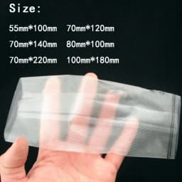 100PCS/Lot PVA Bags for Carp Fishing Fast Dissolving Environmental Water-soluble Bag for Carp Fishing Bag Tackles Fishing Tools