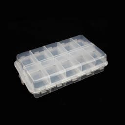WEIHE Mini Fishing Tackle Box Compartments for Small Clear Plastic Waterproof Hooks Lures Baits Fishing Accessories