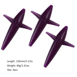 FISHINGFANS 3pcs Bird Shaped Teaser 5" 40g Fishing Lure Floating PP Plastic Big Game Tuna Pesca Tolling Fishing Lure