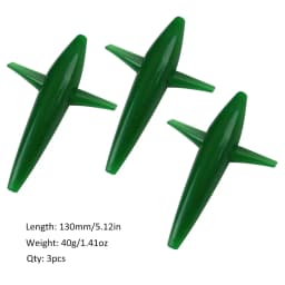 FISHINGFANS 3pcs Bird Shaped Teaser 5" 40g Fishing Lure Floating PP Plastic Big Game Tuna Pesca Tolling Fishing Lure