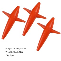 FISHINGFANS 3pcs Bird Shaped Teaser 5" 40g Fishing Lure Floating PP Plastic Big Game Tuna Pesca Tolling Fishing Lure