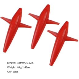 FISHINGFANS 3pcs Bird Shaped Teaser 5" 40g Fishing Lure Floating PP Plastic Big Game Tuna Pesca Tolling Fishing Lure