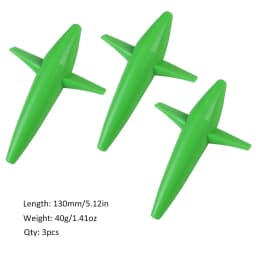 FISHINGFANS 3pcs Bird Shaped Teaser 5" 40g Fishing Lure Floating PP Plastic Big Game Tuna Pesca Tolling Fishing Lure