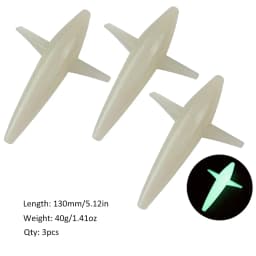 FISHINGFANS 3pcs Bird Shaped Teaser 5" 40g Fishing Lure Floating PP Plastic Big Game Tuna Pesca Tolling Fishing Lure