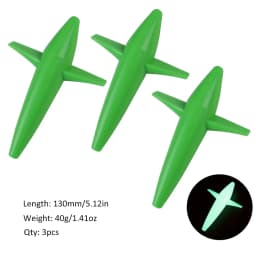 FISHINGFANS 3pcs Bird Shaped Teaser 5" 40g Fishing Lure Floating PP Plastic Big Game Tuna Pesca Tolling Fishing Lure