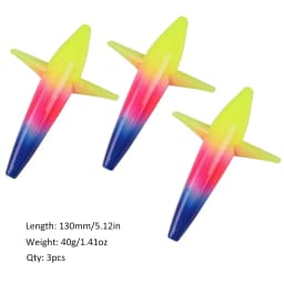 FISHINGFANS 3pcs Bird Shaped Teaser 5" 40g Fishing Lure Floating PP Plastic Big Game Tuna Pesca Tolling Fishing Lure