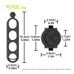 RRSKIT 360 Degree Rotating MTB Road Bike Handlebar Holder For Garmin IGPSPORT WAHOO XOSS Bicycle Computer Bracket