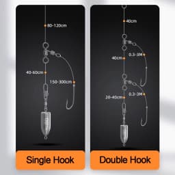 FishTrip 3 Way Swivels Triangle Joint Rolling Swivels Connector Three Way Swivel Catfish Fishing Accessories for Bottom Bouncing