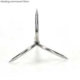 3 Claws Stainless Steel Survival Folding Grappling Hook, Outdoor Multifunctional Carabiner Travel Rescue Climbing Tool