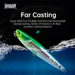 Kingdom Topwater Pencil Fishing Lures 60mm 5.6g 90mm 11g Walking Dog Swimbaits Floating Artificial Hard Baits For Bass Pike