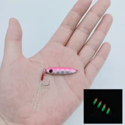 HOOFISH 1PCS Microjigging Fishing Lure 5.5g/32mm Mini Jig Bait Isca Artificial Jig with Single Hook Fishing Accessories