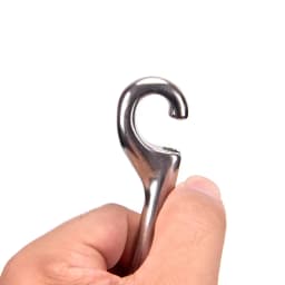 DIZETION 65mm 90mm 100mm 115mm Double Ended Scuba Diving Hook Zinc Alloy Eye Bolt Snap Hook Quick Draw Link Carabiner