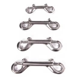 DIZETION 65mm 90mm 100mm 115mm Double Ended Scuba Diving Hook Zinc Alloy Eye Bolt Snap Hook Quick Draw Link Carabiner