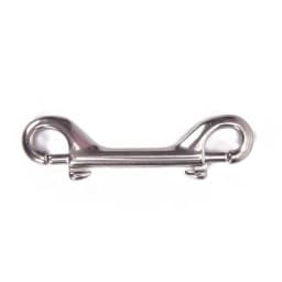 DIZETION 65mm 90mm 100mm 115mm Double Ended Scuba Diving Hook Zinc Alloy Eye Bolt Snap Hook Quick Draw Link Carabiner