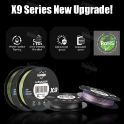 SeaKnight NEW X9 Series 9 Strand PE Braided Fishing Line Long Casting 150M 300M 500M Fishing Wire Tackle Smooth Carp Fishing