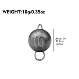 Fishing Accessories Leaded Jig Head 3g 5g 7g 10g 12g 14g 18g 21g Lead Pendant Round Pendant Lead Sinkers Fishing Sinker For Lure