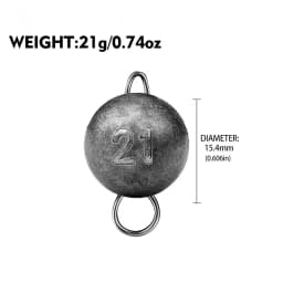 Fishing Accessories Leaded Jig Head 3g 5g 7g 10g 12g 14g 18g 21g Lead Pendant Round Pendant Lead Sinkers Fishing Sinker For Lure