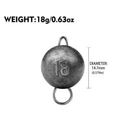 Fishing Accessories Leaded Jig Head 3g 5g 7g 10g 12g 14g 18g 21g Lead Pendant Round Pendant Lead Sinkers Fishing Sinker For Lure