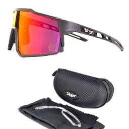 Cycling Sunglasses Bike Eyewear Sports Dark Glasses Cycling Glasses Black Polarized Lens Eyepieces Outdoor Bicycle Goggles