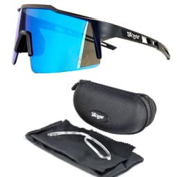 Cycling Sunglasses Bike Eyewear Sports Dark Glasses Cycling Glasses Black Polarized Lens Eyepieces Outdoor Bicycle Goggles