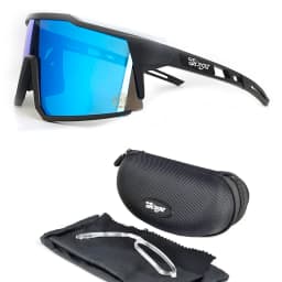 Cycling Sunglasses Bike Eyewear Sports Dark Glasses Cycling Glasses Black Polarized Lens Eyepieces Outdoor Bicycle Goggles