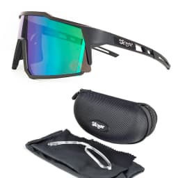 Cycling Sunglasses Bike Eyewear Sports Dark Glasses Cycling Glasses Black Polarized Lens Eyepieces Outdoor Bicycle Goggles