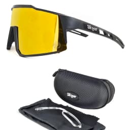 Cycling Sunglasses Bike Eyewear Sports Dark Glasses Cycling Glasses Black Polarized Lens Eyepieces Outdoor Bicycle Goggles