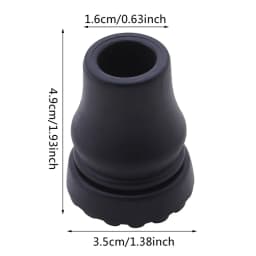 16-22mm Antiskid Walking Stick Crutch Cane Bottom Pads Cover Protector Climbing Hiking Trekking Pole Tip