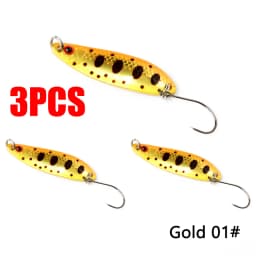 1/3/5PCS Spoon bait 2g 3.5g 5g Fishing Lures Pesca Hard Bait River Stream Freshwater Bass Pike Trout