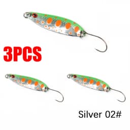 1/3/5PCS Spoon bait 2g 3.5g 5g Fishing Lures Pesca Hard Bait River Stream Freshwater Bass Pike Trout