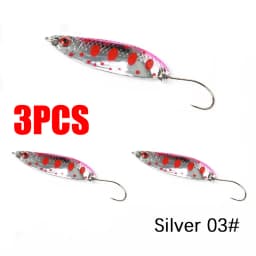 1/3/5PCS Spoon bait 2g 3.5g 5g Fishing Lures Pesca Hard Bait River Stream Freshwater Bass Pike Trout