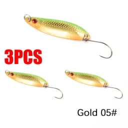 1/3/5PCS Spoon bait 2g 3.5g 5g Fishing Lures Pesca Hard Bait River Stream Freshwater Bass Pike Trout