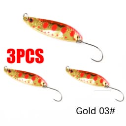 1/3/5PCS Spoon bait 2g 3.5g 5g Fishing Lures Pesca Hard Bait River Stream Freshwater Bass Pike Trout