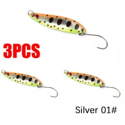 1/3/5PCS Spoon bait 2g 3.5g 5g Fishing Lures Pesca Hard Bait River Stream Freshwater Bass Pike Trout