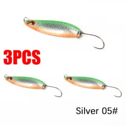 1/3/5PCS Spoon bait 2g 3.5g 5g Fishing Lures Pesca Hard Bait River Stream Freshwater Bass Pike Trout