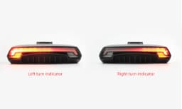 Meilan X5 Smart Brake Bicycle Rear Taillight Bike Remote Wireless Light Turn Signal LED Beam USB Chargeable Cycling Tail Light