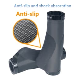 Bicycle Handlebar Grips TPR Rubber Comfy City Mountain Bike Scooter MTB Soft Cycling Handle Bar Cover End Non-slip Aluminum Lock