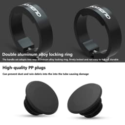 Bicycle Handlebar Grips TPR Rubber Comfy City Mountain Bike Scooter MTB Soft Cycling Handle Bar Cover End Non-slip Aluminum Lock