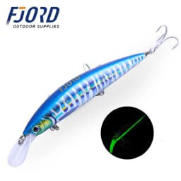 FJORD Luminous 37g 29g 17g Hardcore Sinking Minnow Fishing Lure Treble Hook Hard Baits Jerkbait Sea Long Casting Fishing Items
