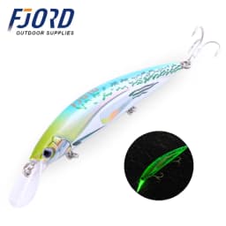 FJORD Luminous 37g 29g 17g Hardcore Sinking Minnow Fishing Lure Treble Hook Hard Baits Jerkbait Sea Long Casting Fishing Items