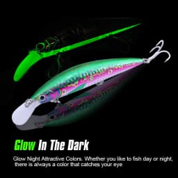 FJORD Luminous 37g 29g 17g Hardcore Sinking Minnow Fishing Lure Treble Hook Hard Baits Jerkbait Sea Long Casting Fishing Items