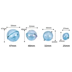 5 Pieces/set Fishing Float Transparent Bead Hollow Bubble Surface Float Casting ABS Plastic Outdoor Fishing Accessories