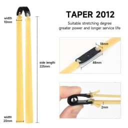 1/3/5Pcs 2.0mm Thickened Slingsshot Rubber Band High Elasticity High Precision Latex Rubber Band Slingshot Shooting Accessories