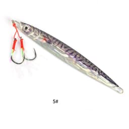 3D Metal Jig 60g 80g 100g 120g 150g 200g Sea Biomimetic Fish Iron Plate Bait Wobbler Fishing Lure Artificial Ocean Boat Fishing