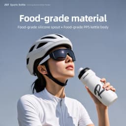 CYCLAMI Cycling Water Bottle 650ml Ultra Light Leak-proof Squeezable Taste-free Camping Hiking Sports Bicycle Kettle