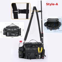 Fishing Tackle Bags Waist Fanny Pack Fishing Lures Line Box Utility Storage Accessories Outdoor Camping Shoulder Crossbody Bag