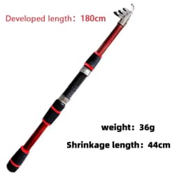 Fishing Pole Set Full Kits With Telescopic Fishing Rod And Spinning Reel Baits Hooks Travel Pole Set