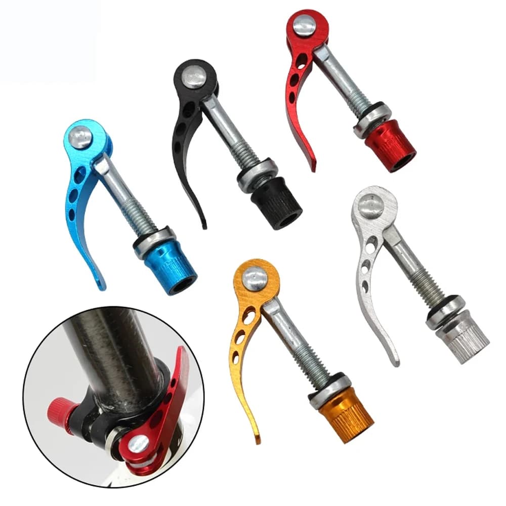 Bicycle Quick Release Aluminium Bike Seat Post Clamp Seatpost Mountain Bike Seat Tube Clamp Bicycle Accessories